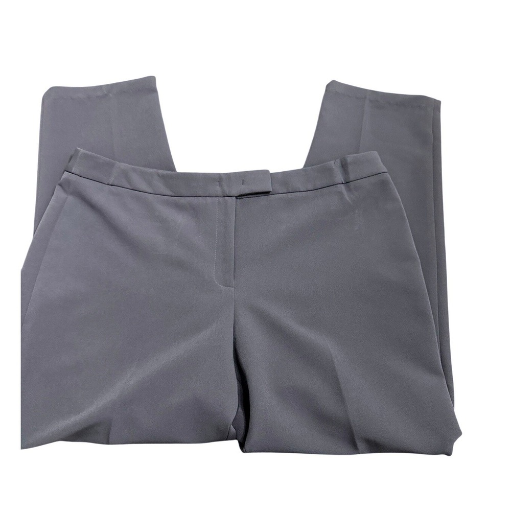 Anne Klein Women's Straight Leg Charcoal Gray Dress Career Pants Size 16